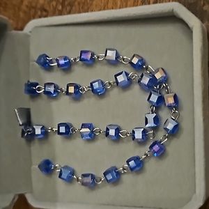 Swarovski blue crystal